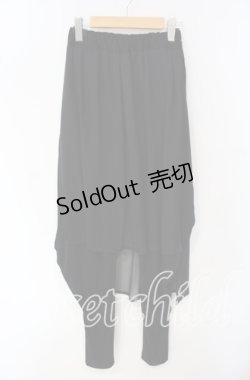 画像1: h.NAOTO / See-through wrap Joppa Leggings レギンスパンツ  ブラック O-25-09-30-2031-HN-PA-IG-OS