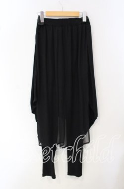 画像2: h.NAOTO / See-through wrap Joppa Leggings レギンスパンツ  ブラック O-25-09-30-2031-HN-PA-IG-OS