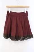 axes femme / バイカラーキュロット  ワイン O-25-09-30-2034-AX-PA-IG-OS