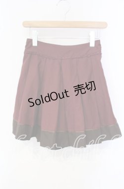 画像1: axes femme / バイカラーキュロット  ワイン O-25-09-30-2034-AX-PA-IG-OS