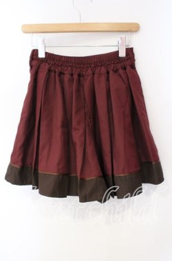 画像2: axes femme / バイカラーキュロット  ワイン O-25-09-30-2034-AX-PA-IG-OS