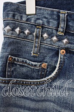画像2: RNA / スタッズ付デニムパンツ  インディゴ O-25-09-30-2038-PU-PA-IG-OS