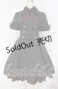 ATELIER BOZ / メイファススカート付ジャケットワンピース  ブラック×ボルドー O-25-09-30-2004-EL-OP-IG-OS