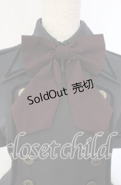 画像2: ATELIER BOZ / メイファススカート付ジャケットワンピース  ブラック×ボルドー O-25-09-30-2004-EL-OP-IG-OS