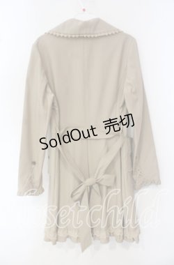 画像3: axes femme / 胸レースライトロングコート  ベージュ O-25-09-30-2011-AX-CO-IG-OS