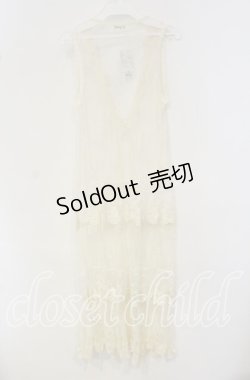 画像3: axes femme / 総レースロングジレ  アイボリー O-25-09-30-2012-AX-TO-IG-OS