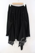 Deorart / アジャスタ付変形ユニセックススカート  ブラック O-25-09-30-2014-PU-SK-IG-OS