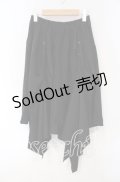Deorart / アジャスタ付変形ユニセックススカート  ブラック O-25-09-30-2014-PU-SK-IG-OS
