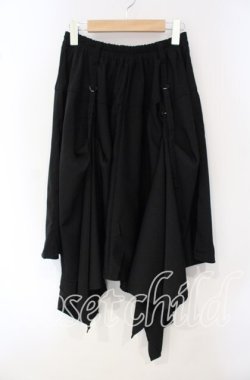 画像1: Deorart / アジャスタ付変形ユニセックススカート  ブラック O-25-09-30-2014-PU-SK-IG-OS
