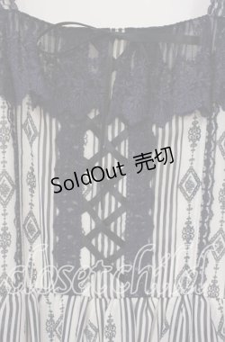 画像2: axes femme / シルエットジャンパースカート  オフ×ネイビー O-25-09-30-2017-AX-OP-IG-OS