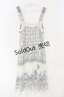 画像4: axes femme / シルエットジャンパースカート  オフ×ネイビー O-25-09-30-2017-AX-OP-IG-OS