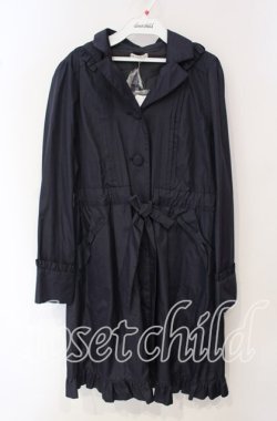 画像1: axes femme / トレンチ風レインコート  ネイビー O-25-09-30-2022-AX-CO-IG-OS