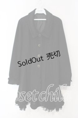 画像1: axes femme / スリットワンピコート  クロ O-25-09-30-2023-AX-CO-IG-OS