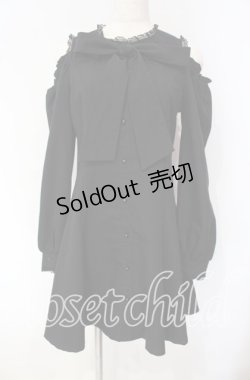 画像1: Rojita / BIGリボン肩開きワンピース  クロ O-25-09-30-2026-LO-OP-IG-OS