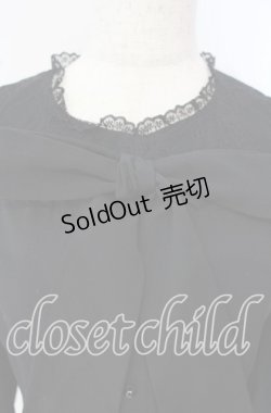 画像2: Rojita / BIGリボン肩開きワンピース  クロ O-25-09-30-2026-LO-OP-IG-OS