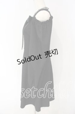 画像3: Rojita / BIGリボン肩開きワンピース  クロ O-25-09-30-2026-LO-OP-IG-OS