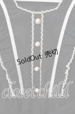 画像2: Honey Cinnamon / ラッフルフリルワンピース  クロ×ベージュ O-25-09-30-2028-LO-OP-IG-OS