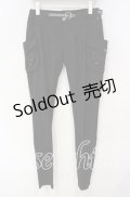 Ozz Croce / ベルト付きパンツ  ブラック O-25-09-30-009-OO-PA-IG-ZY