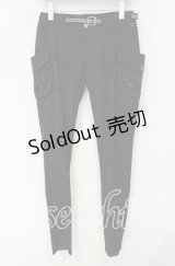 Ozz Croce / ベルト付きパンツ  ブラック O-25-09-30-009-OO-PA-IG-ZY
