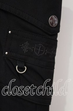画像2: Ozz Croce / ベルト付きパンツ  ブラック O-25-09-30-009-OO-PA-IG-OS
