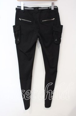 画像3: Ozz Croce / ベルト付きパンツ  ブラック O-25-09-30-009-OO-PA-IG-OS