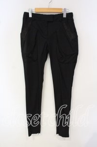 Ozz Croce / 龍プリント刺繍入りパンツ  ブラック O-25-09-30-010-OO-PA-IG-OS