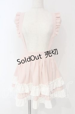 画像1: DearMyLove / 大きめリボンフリルロリータスカート S ピンク O-25-09-30-011-EL-SK-OW-OS