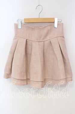 画像1: michellMacaron / 美脚になれるサマーツイードスカート F ピンク O-25-09-30-012-LO-SK-OW-OS