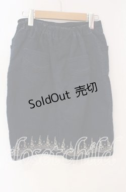 画像4: axes femme / スカラップ刺繍ストレッチデニムスカート  インデイゴ O-25-09-30-016-AX-PA-IG-ZT257