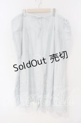 PINK HOUSE / 裾タックフリルスカート【お直しあり】  サックス O-25-09-30-017-LO-SK-IG-OS