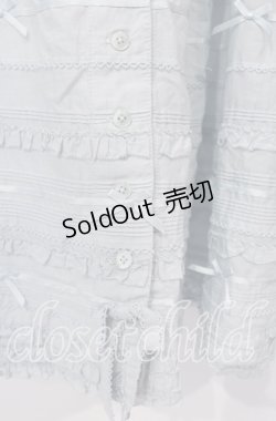 画像2: PINK HOUSE / 裾タックフリルスカート【お直しあり】  サックス O-25-09-30-017-LO-SK-IG-OS