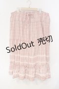PINK HOUSE / オリジナルチェックロングスカート【お直しあり】  ピンク O-25-09-30-022-LO-SK-IG-OS