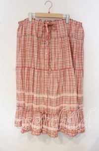 PINK HOUSE / オリジナルチェックロングスカート【お直しあり】  ピンク O-25-09-30-022-LO-SK-IG-OS