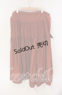 画像2: KANEKO ISAO / 裾ピコフリルスカート【お直しあり】  オレンジ O-25-09-30-023-EL-SK-IG-OS