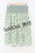 Franche Lippee / うじゃうじゃねこウールスカート FL5 グリーン O-25-09-30-030-LO-SK-OW-OS