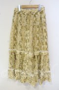 axes femme / 花柄リゾート風ロング2WAY M イエロー O-25-09-30-031-AX-SK-OW-OS
