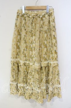 画像1: axes femme / 花柄リゾート風ロング2WAY M イエロー O-25-09-30-031-AX-SK-OW-OS