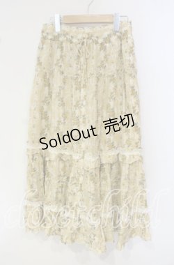 画像1: axes femme / 花柄リゾート風ロング2WAY M イエロー O-25-09-30-031-AX-SK-OW-OS