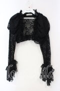MARBLE / アクセサリー付きギャザーパフボレロ【アクセサリー欠品】  クロ O-25-10-02-009-GO-TO-IG-OS