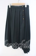 画像1: 【SALE】axes femme / ダブルプリーツスカート  グリーン O-25-10-02-002-AX-SK-IG-ZT283 (1)