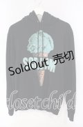MILKBOY / ICECREAMパーカー L ミントｘブラック O-25-10-02-026-MB-TO-YM-OS