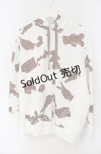 MILKBOY / CHOCOLATE MURDERパーカー L ホワイト（切り替え部分と若干違いあり O-25-10-02-027-MB-TO-YM-OS