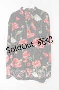 MILKBOY / ポイズンポピーシャツ  ブラックｘレッド O-25-10-02-029-MB-BL-YM-OS