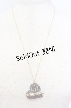 画像2: axes femme / ハートチョコネックレス  ブラウン O-25-10-03-007-AX-AC-OW-ZT432-F003