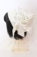 画像2: axes femme POETIQUE / サテンリボン猫耳ニット帽  アイボリー O-25-10-03-008-AX-AC-IG-OS (2)