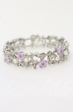 画像1: axes femme / 薔薇＆蝶モチーフバングル  シルバー O-25-10-03-014-AX-AC-OW-OS