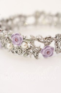 画像2: axes femme / 薔薇＆蝶モチーフバングル  シルバー O-25-10-03-014-AX-AC-OW-OS
