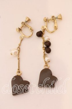 画像1: axes femme / チョコレートイヤリング  ゴールド O-25-10-03-018-AX-AC-OW-OS