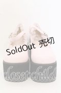 【SALE】Ank Rouge / フリル厚底シューズ L ピンク O-25-10-03-019-CA-SH-OW-ZT335