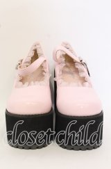 Ank Rouge / フリル厚底シューズ L ピンク O-25-10-03-019-CA-SH-OW-ZT335